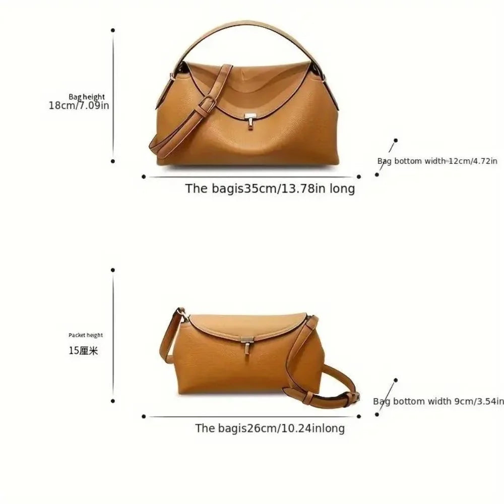 Velmora™ | Casual Leather Handbag - Stylish Comfort All Day Long